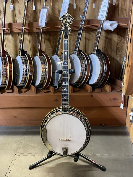 Stelling Virginian c. 2006 5-String Resonator Banjo (Autographed) w/Cradle Stand - USED